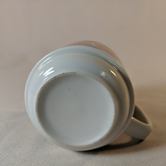 RARE Vintage Apple Macintosh Rainbow Mug Mac Ceramic Computer 80s Lisa Era Logo - Picture 4 of 10